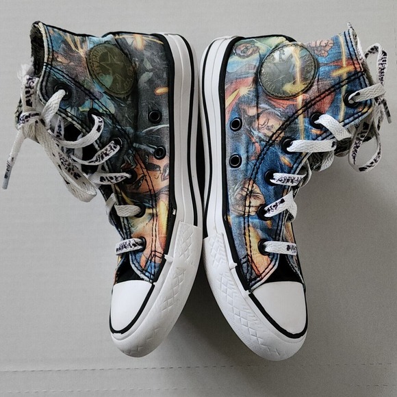 Converse Justice League Superman Batman Chuck Taylor All-Star High Youth Size 1 - Picture 9 of 10
